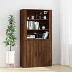 vidaXL buffetkast bewerkt hout bruin eikenkleur, Huis en Inrichting, Kasten | Buffetkasten, Verzenden, Nieuw, Overige houtsoorten