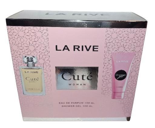 La Rive Cuté Woman Giftset Eau de Parfum + 100ML Showergel, Sieraden, Tassen en Uiterlijk, Uiterlijk | Parfum, Nieuw, Verzenden