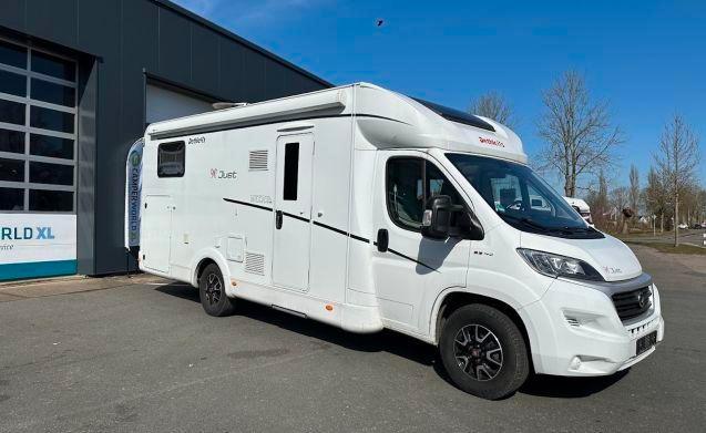 3 pers. Dethleffs camper huren in Joure? Vanaf € 145 p.d. -, Caravans en Kamperen, Verhuur