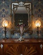 Vaas - 109 - Amethistenglas, tin - trompetvaas