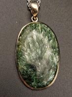 Groot juweel in 925 zilver met Serafinite, topkwaliteit,