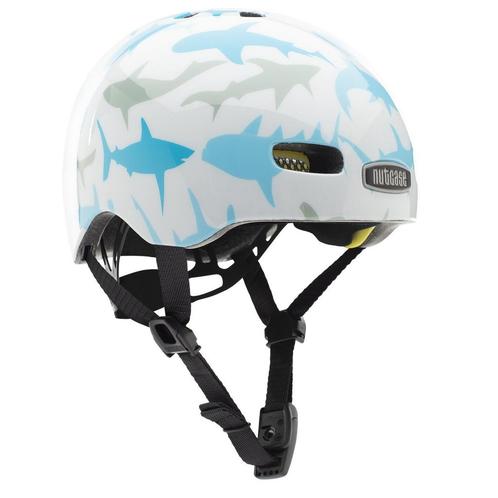 Nutcase Baby Nutty Babyhelm / Fietshelm Baby Shark Gloss Mip, Fietsen en Brommers, Fietsaccessoires | Fietshelmen, Nieuw, Verzenden