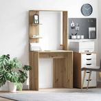 vidaXL Bureau met plank artisanaal eikenkleurig 78.5 x 37 x, Huis en Inrichting, Bureaus, Verzenden, Nieuw