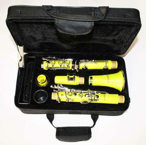 Nieuwe colorline klarinet: rood of geel! Leegverkoop!, Muziek en Instrumenten, Blaasinstrumenten | Klarinetten, Bes-klarinet, Nieuw