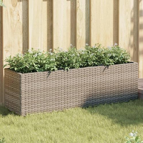 vidaXL Plantenbakken met 3 potten 2 st 105x30x32 cm poly, Tuin en Terras, Bloembakken en Plantenbakken, Nieuw, Kunststof, Verzenden