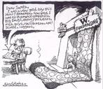 Pentekening Amerika - Bush fondswerving (lijst optie), Verzenden
