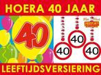 40 jaar feestartikelen - Mega aanbod 40 jaar feestversiering, Ophalen of Verzenden, Nieuw, Versiering, Verjaardag