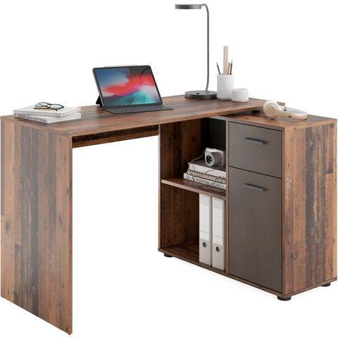 FMD Hoekbureau AUGSBURG Bureau/sideboard met, Huis en Inrichting, Bureaus, Nieuw, Verzenden
