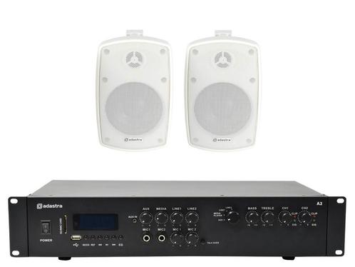 Adastra Indoor/outdoor Speakerset 1 + A2 BT Versterker, Audio, Tv en Foto, Luidsprekers, Overige typen, Nieuw, Overige merken