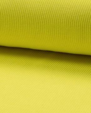 Neon rib boordstof geel, Hobby en Vrije tijd, Stoffen en Lappen, Geel, Nieuw
