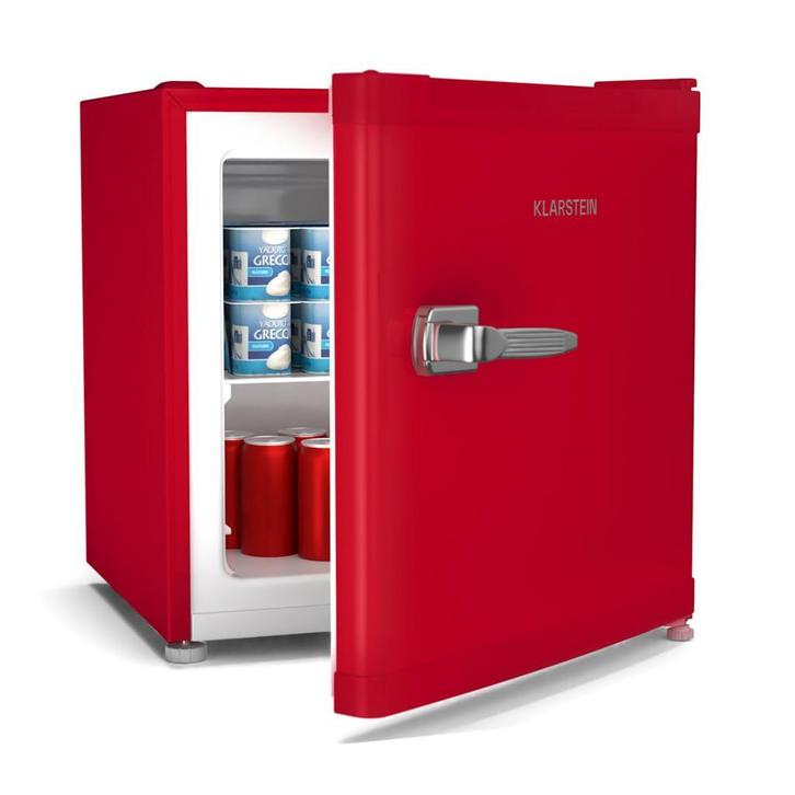 Koelkast Minikoelkast Tafelmodelkoelkast 31L Retro Rood, Witgoed en Apparatuur, Koelkasten en IJskasten, Minder dan 75 liter, Nieuw