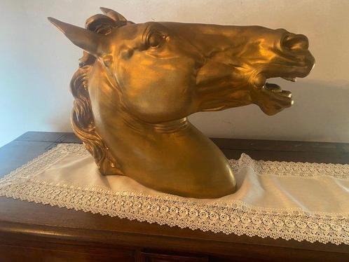 sculptuur, Testa cavallo - 70 cm - Aardewerk, Antiek en Kunst, Antiek | Glas en Kristal