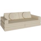 Speelbank Lilly, 8-delig, met slaapfunctie - 120 cm, beige, Kinderen en Baby's, Verzenden, Nieuw