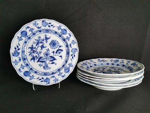 Meissen - 6 Piatti D. 25 cm - Cipolla blu “Zwiebelmuster” -, Antiek en Kunst, Antiek | Glas en Kristal