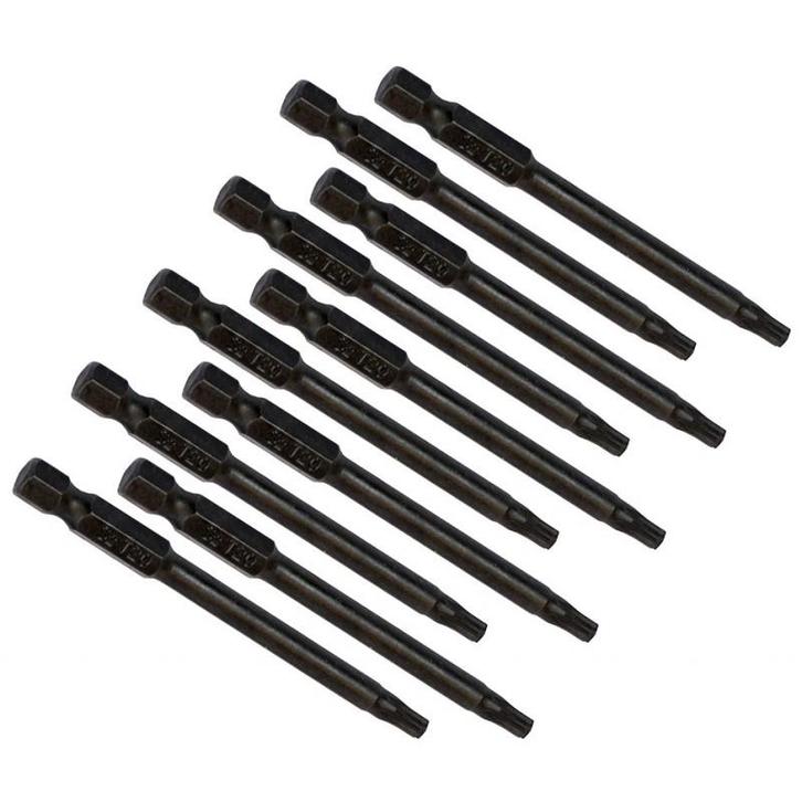 Set van 10 magnetische torx bits T 20  van gehard, Doe-het-zelf en Verbouw, Gereedschapskisten, Ophalen of Verzenden