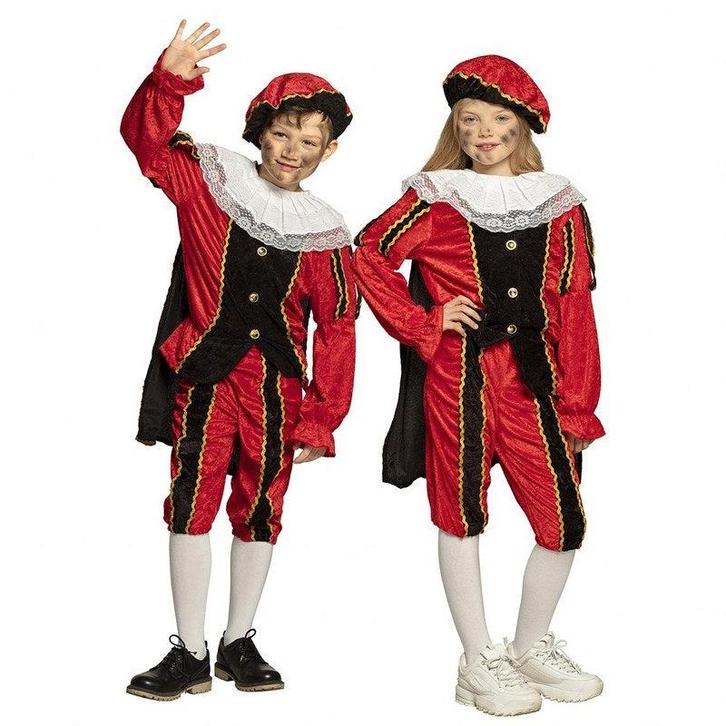 Pietenpak voor Kinderen met cape - 140, Diversen, Sinterklaas, Verzenden