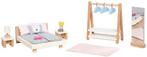 Goki Houten Poppenmeubels Slaapkamer, 18dlg., Verzenden, Nieuw
