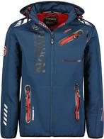 Geographical Norway Royaute Softshell Jas Donkerblauw/Rood, Verzenden, Nieuw, Blauw
