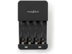 Veiling - Nedis NiMH-Batterijlader AA / AAA - 1.2 V DC - Dru, Nieuw