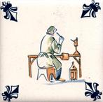 KLM Airline Business Class Delft Blue Tile Coaster - 75×75, Verzenden, Zo goed als nieuw