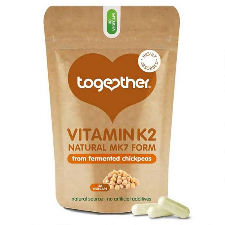 Vitamine K2 capsules  Together  30 stuks, Sport en Fitness, Gezondheidsproducten en Wellness, Nieuw, Verzenden