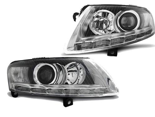 Koplampen Audi A6 4F DRL Facelift 04-08 Xenon, Auto-onderdelen, Overige Auto-onderdelen, Ophalen of Verzenden