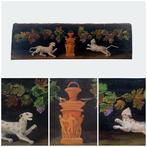 Scuola italiana (XIX-XX) - Grottesche - Animali mitici, Antiek en Kunst, Kunst | Schilderijen | Klassiek
