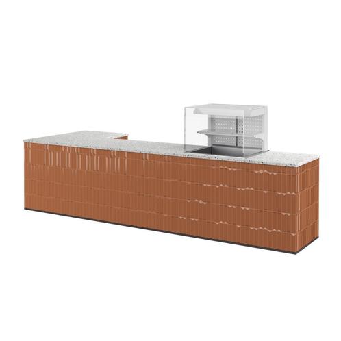 Hoektoonbank TONNY 7 | 380x140cm | Terracotta & terrazzo, Zakelijke goederen, Kantoor en Winkelinrichting | Winkel en Inventaris