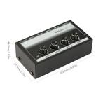 Mono Audio mixer - 1/4-Inch TS Ingang - 4 Kanaals - MH400 -, Muziek en Instrumenten, Mengpanelen, Verzenden, Nieuw