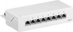 CAT6 Mini/Desktop Patch Panel 8 poorts wit, Computers en Software, Computerbehuizingen, Ophalen of Verzenden, Nieuw