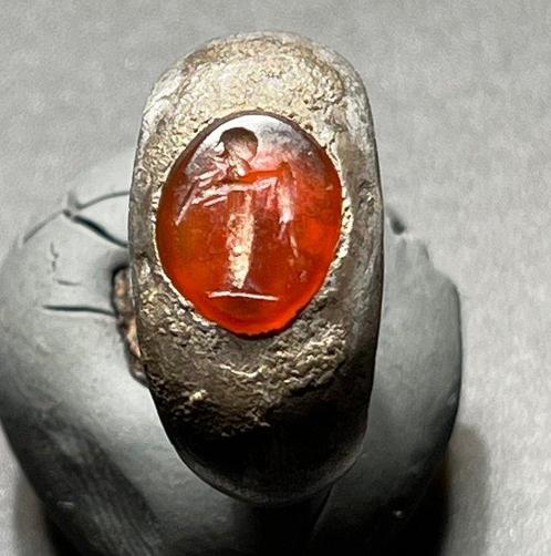 Oud-Romeins Zilver & Ijzer Extreem zeldzame sleutelhanger, Sieraden, Tassen en Uiterlijk, Antieke sieraden