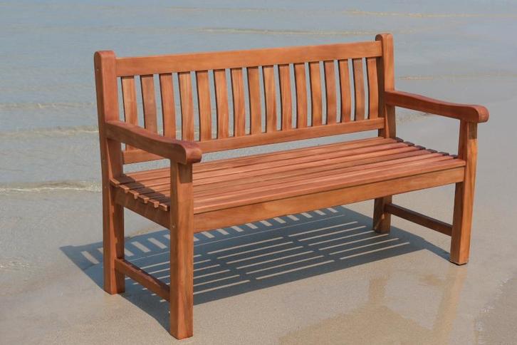 Rockwood® Tuinbank Massief Luxe Hardhout/Parkbank Mahonie, Tuin en Terras, Tuinsets en Loungesets, Nieuw, Hout, Ophalen of Verzenden