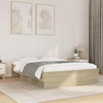 vidaXL Bedframe zonder matras hout sonoma eikenkleurig, Bruin, Verzenden, Nieuw, 190 cm of minder