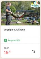 €5,50 korting pp Vogelpark Avifauna Alphen a/d Rijn, Tickets en Kaartjes, Kortingen en Cadeaubonnen, Eén persoon, Kortingsbon