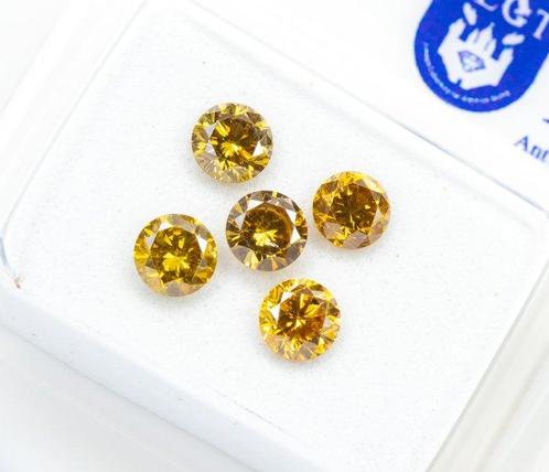 Zonder Minimumprijs - 5 pcs Diamant (Natuurlijk gekleurd) -, Sieraden, Tassen en Uiterlijk, Edelstenen