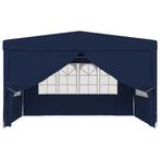 Partytent met zijwanden professioneel 90 g/m 4x4 m blauw, Tuin en Terras, Partytenten, Verzenden, Nieuw, 2 meter of meer, Partytent