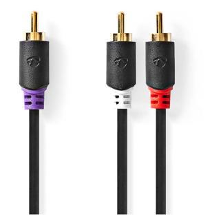 Subwoofer splitterkabel | Tulp naar 2x tulp | M  M | Nedis, Audio, Tv en Foto, Audiokabels en Televisiekabels, Nieuw, Verzenden