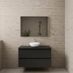 ACTIE BWS Badmeubel | Paris | Mat Zwart | 100 cm | met, Doe-het-zelf en Verbouw, Ophalen of Verzenden, Nieuw, Bad