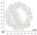 WANDSPIEGEL WIT BLOEM CM 82X2,6X85,5, Huis en Inrichting, Woonaccessoires | Spiegels, Ophalen of Verzenden, Nieuw