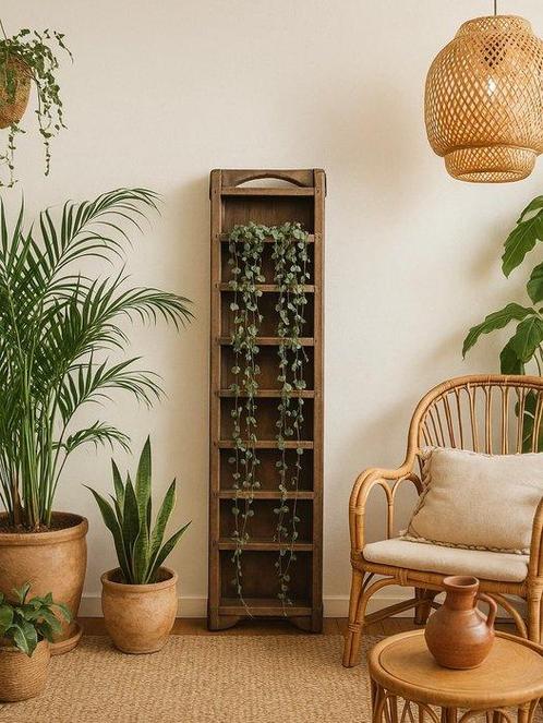Kabinet - Antiek Nederlands houten bakstenen mal met metalen, Antiek en Kunst, Curiosa en Brocante