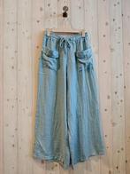 Boho Linnen broek met brede pijpen - steek zakken met een, Nieuw