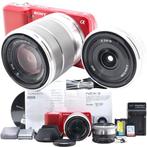 Sony a NEX-3 Red + E 3.5-5.6/18-55mm OSS + E 2.8/16mm, Nieuw