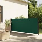 vidaXL Windscherm uittrekbaar 120x500 cm donkergroen, Verzenden, Nieuw