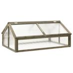 vidaXL Broeikas 114x80x50 cm vurenhout grijs, Verzenden, Nieuw