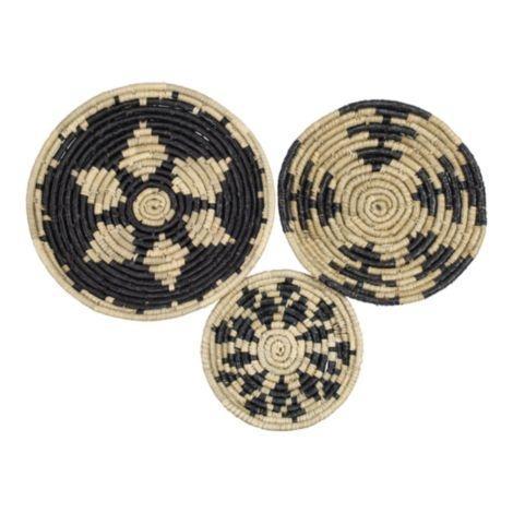 zeegras muur mandjes zwart (set van 3)*, Huis en Inrichting, Woonaccessoires | Overige, Verzenden