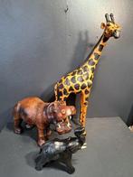 Figuur - Savanne dieren drie stuks. (3) - Leder