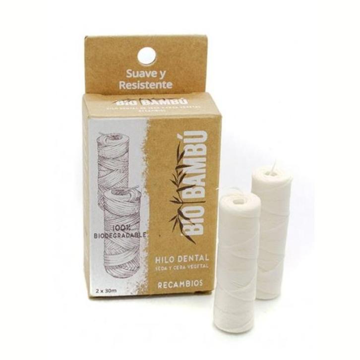 Dental Floss Fluoride Free - Navulling: 2 x 30 m. - Eliah, Sieraden, Tassen en Uiterlijk, Uiterlijk | Mondverzorging, Ophalen of Verzenden