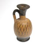 Apulisch Terracotta Miniatuur Net Versierde Lekythos, Antiek en Kunst