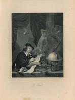 Portrait of Gerrit Dou, Antiek en Kunst, Kunst | Etsen en Gravures