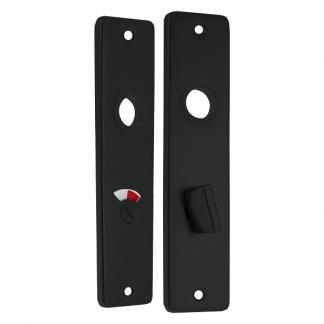Deurbeslag | Wc-sluitingschild | Starx (Aluminium, Zwart), Doe-het-zelf en Verbouw, Hang- en Sluitwerk, Nieuw, Verzenden
